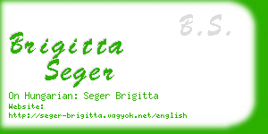 brigitta seger business card